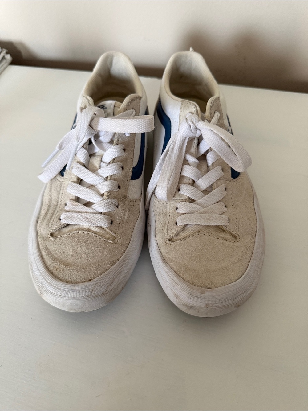 Vans Lizzie Armant Suede Low-Top Sneakers with Blue Accent